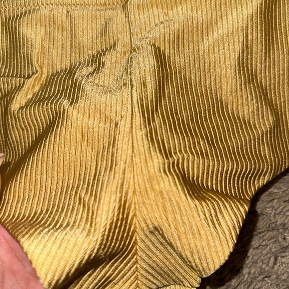 Aerie Ribbed Metallic Gold Bikini Set - Picture 10 of 12
